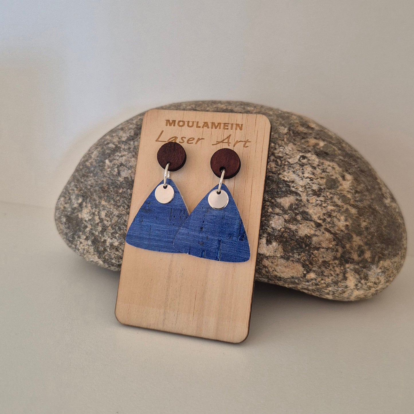 LEATHER/CORK EARRINGS