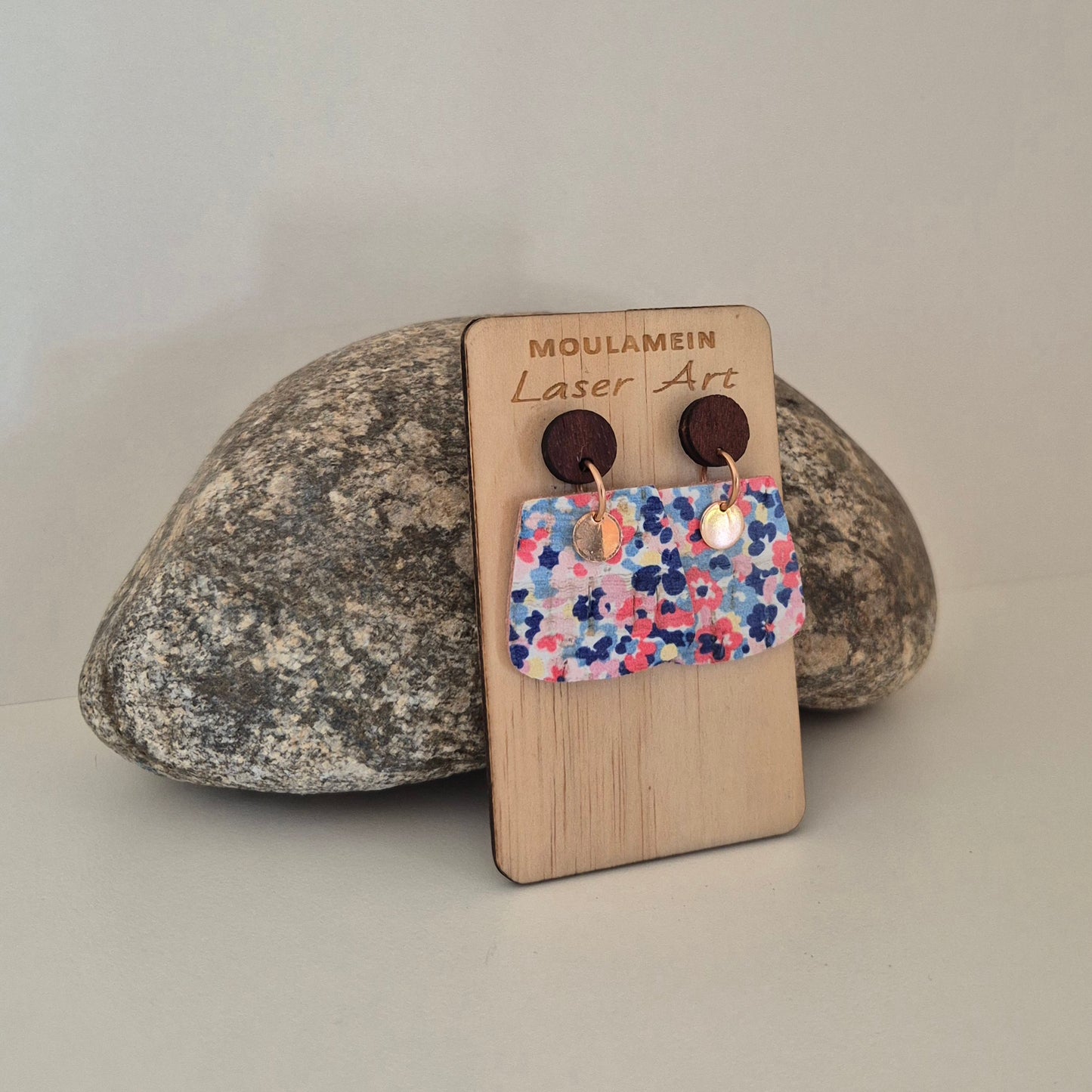 LEATHER/CORK EARRINGS