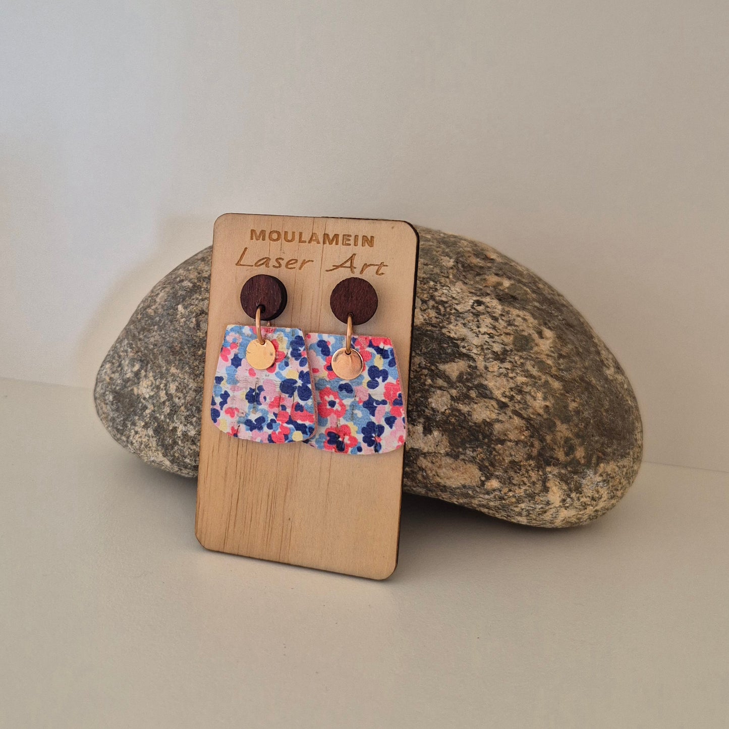 LEATHER/CORK EARRINGS
