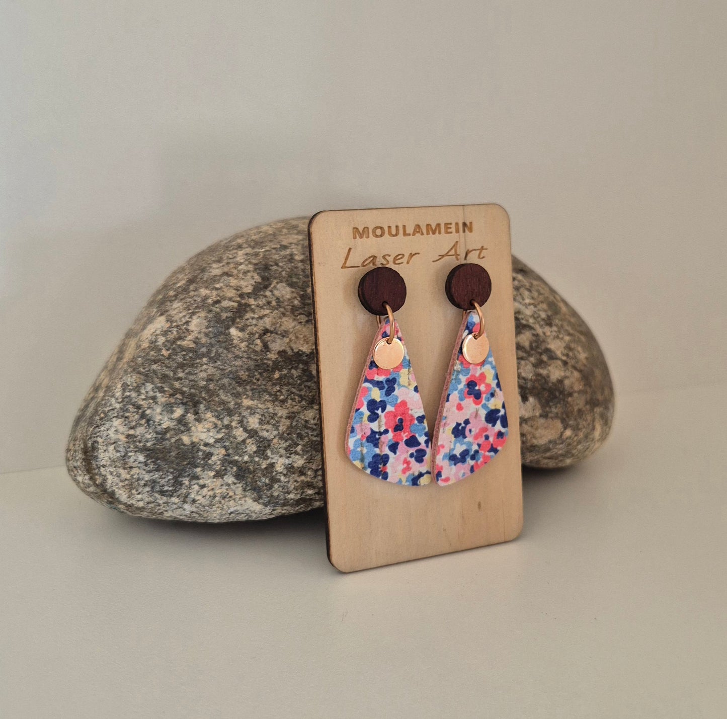 LEATHER/CORK EARRINGS