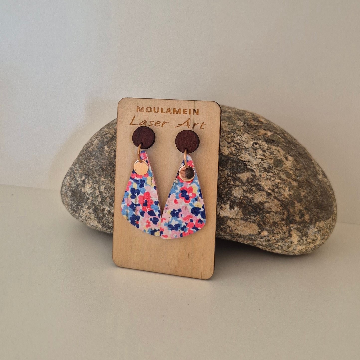 LEATHER/CORK EARRINGS