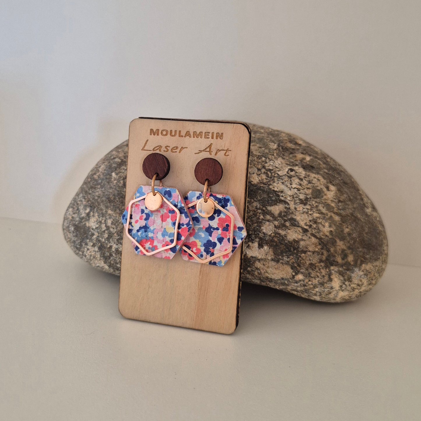 LEATHER/CORK EARRINGS