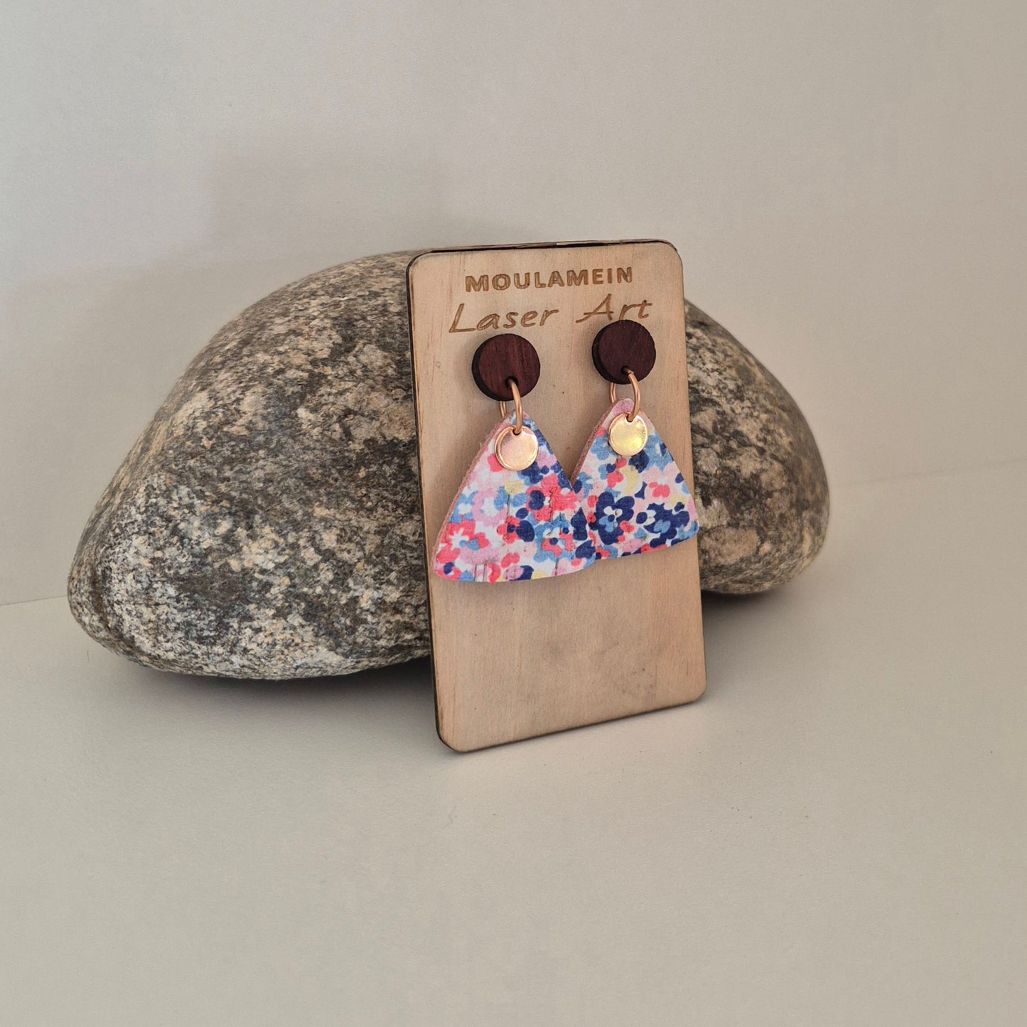 LEATHER/CORK EARRINGS