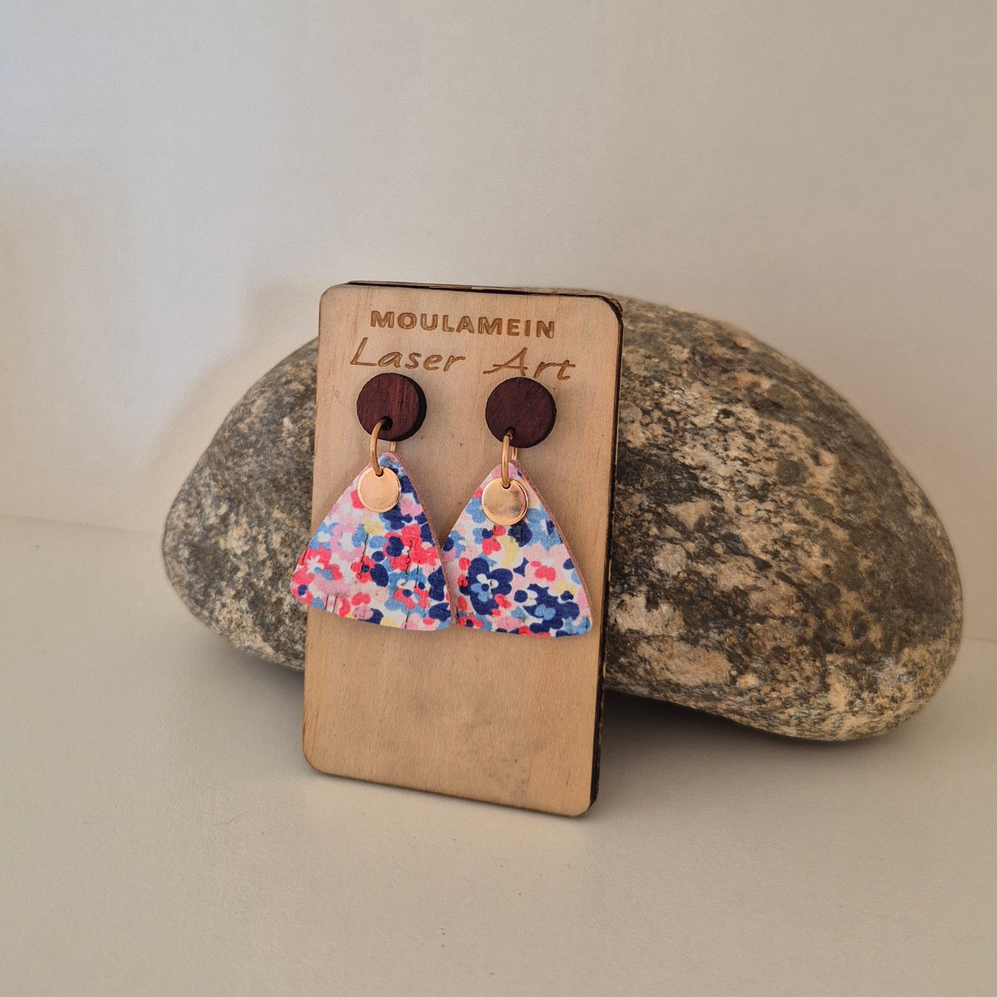 LEATHER/CORK EARRINGS