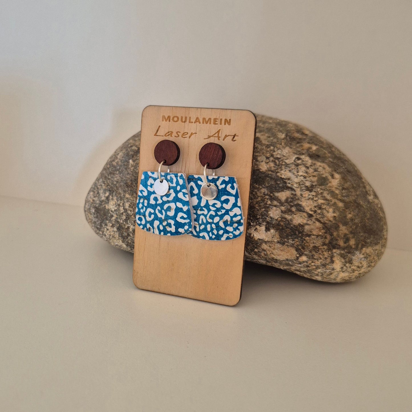 LEATHER/CORK EARRINGS