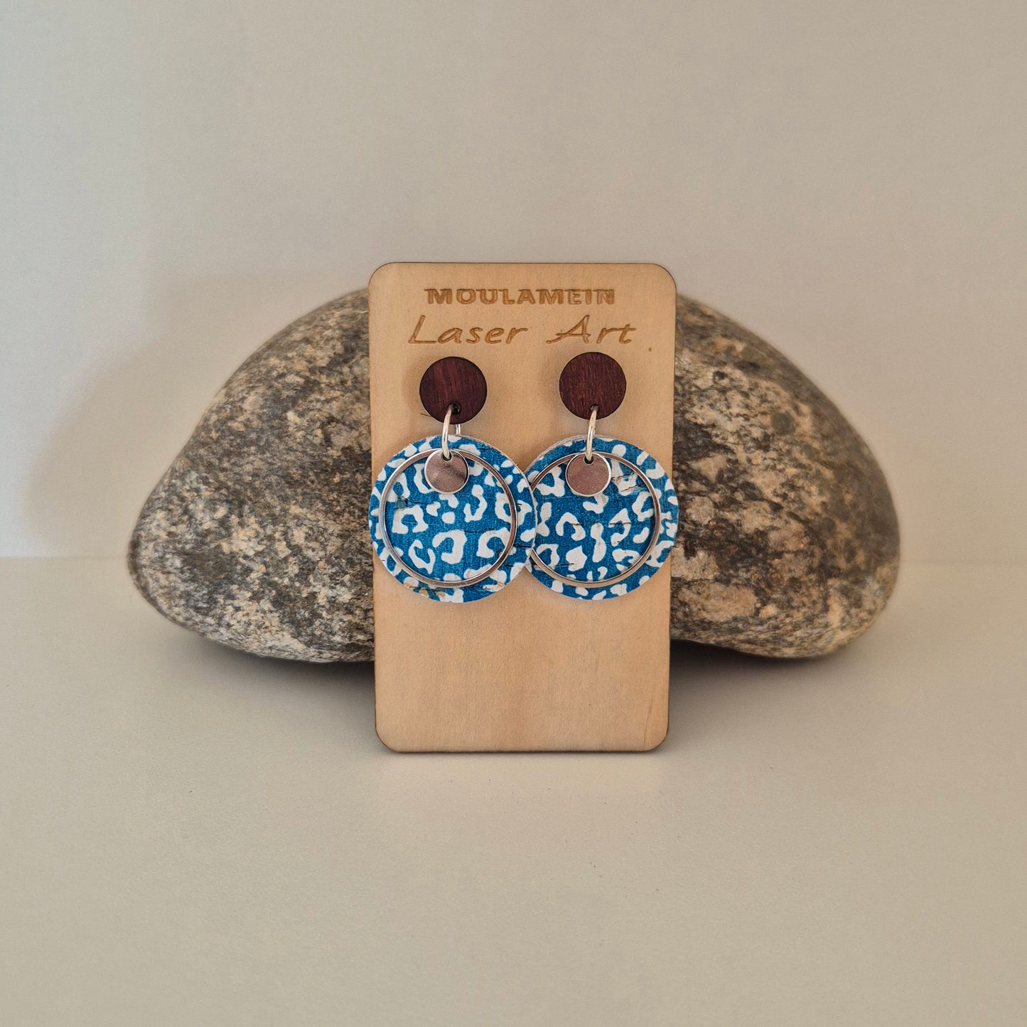 LEATHER/CORK EARRINGS