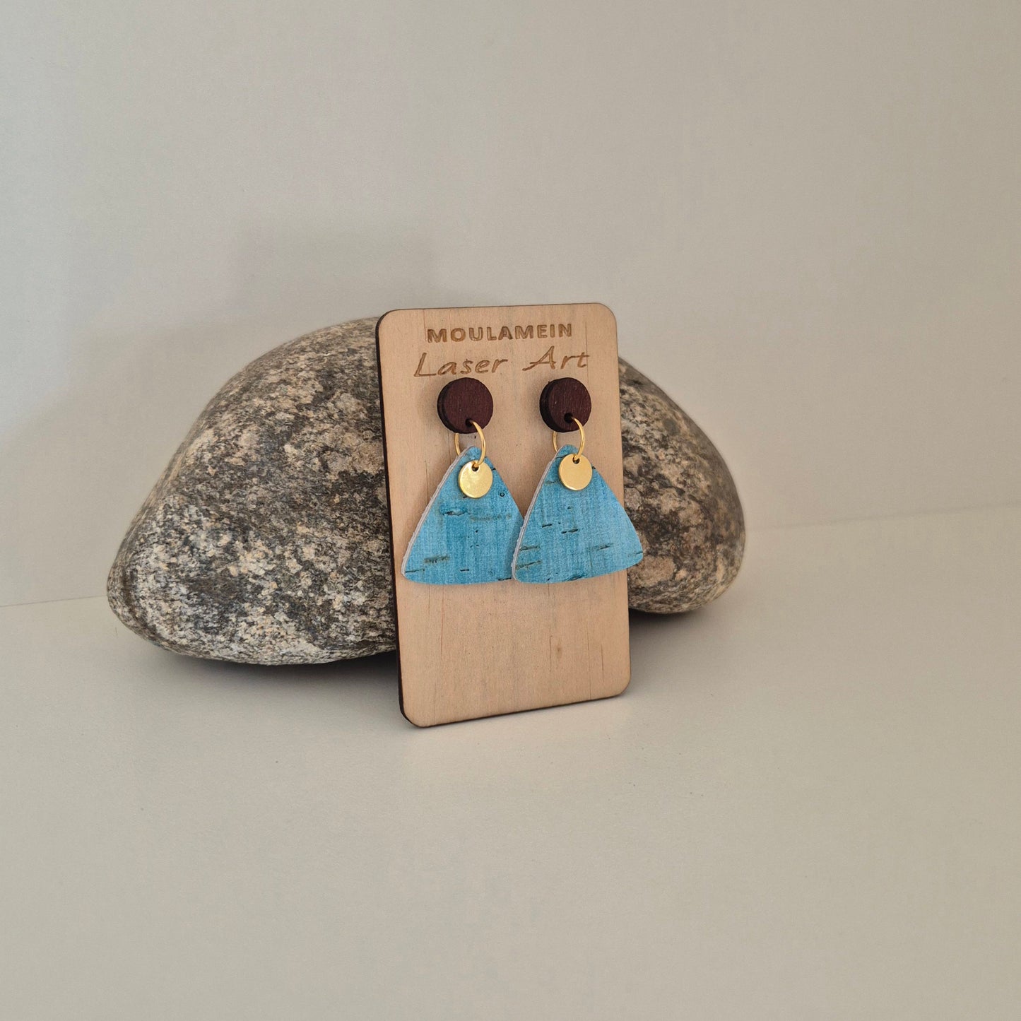LEATHER/CORK EARRINGS