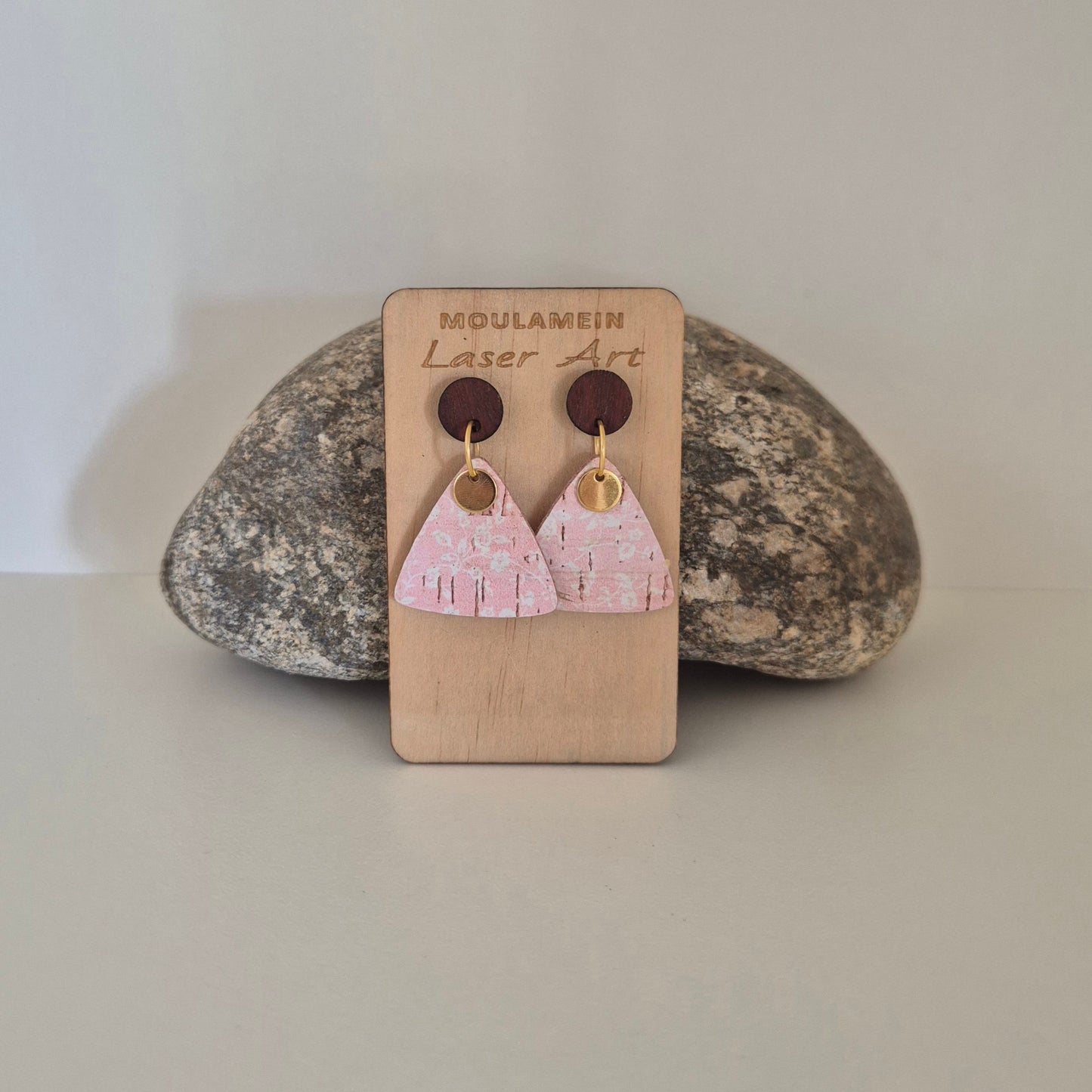 LEATHER/CORK EARRINGS