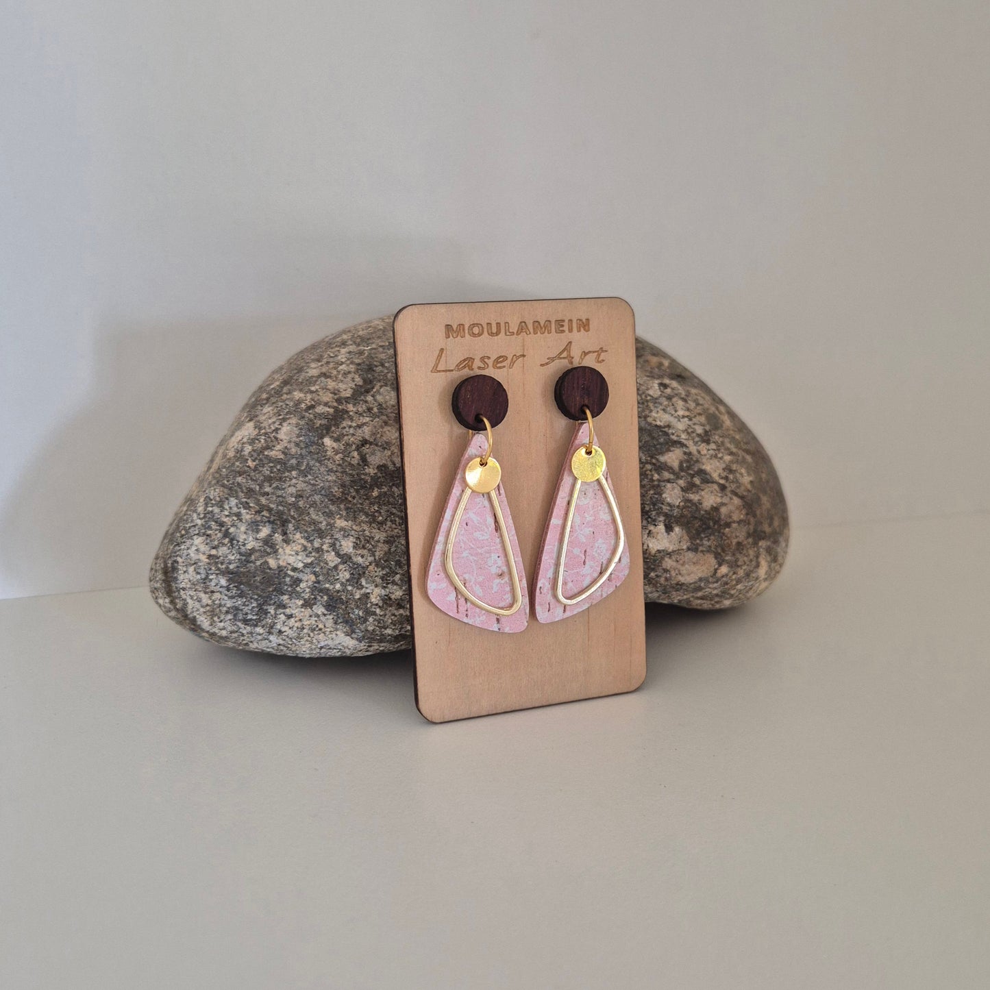 LEATHER/CORK EARRINGS