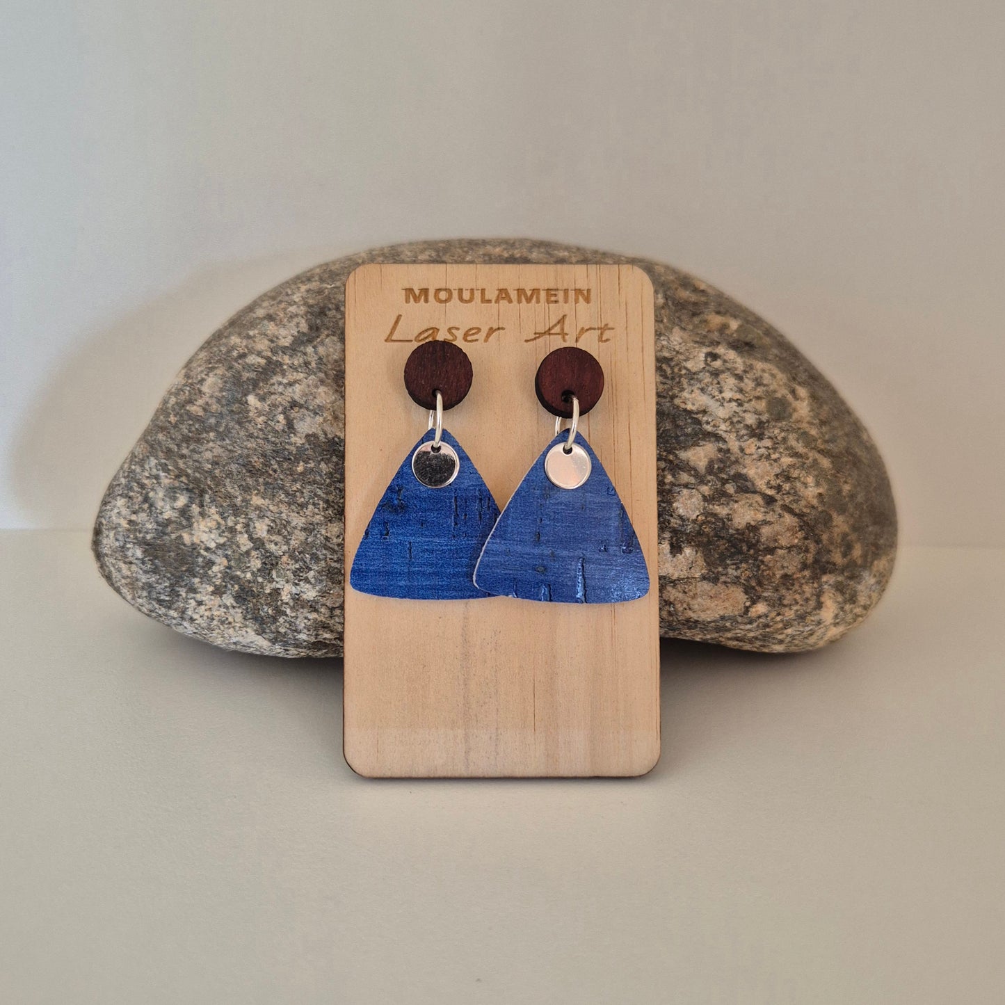 LEATHER/CORK EARRINGS