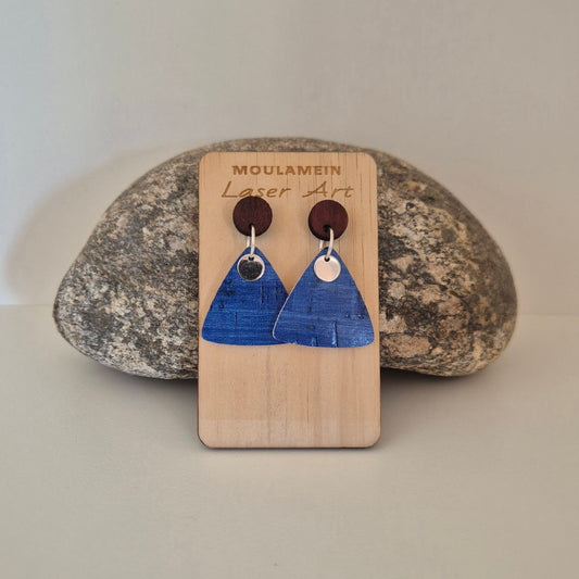 LEATHER/CORK EARRINGS