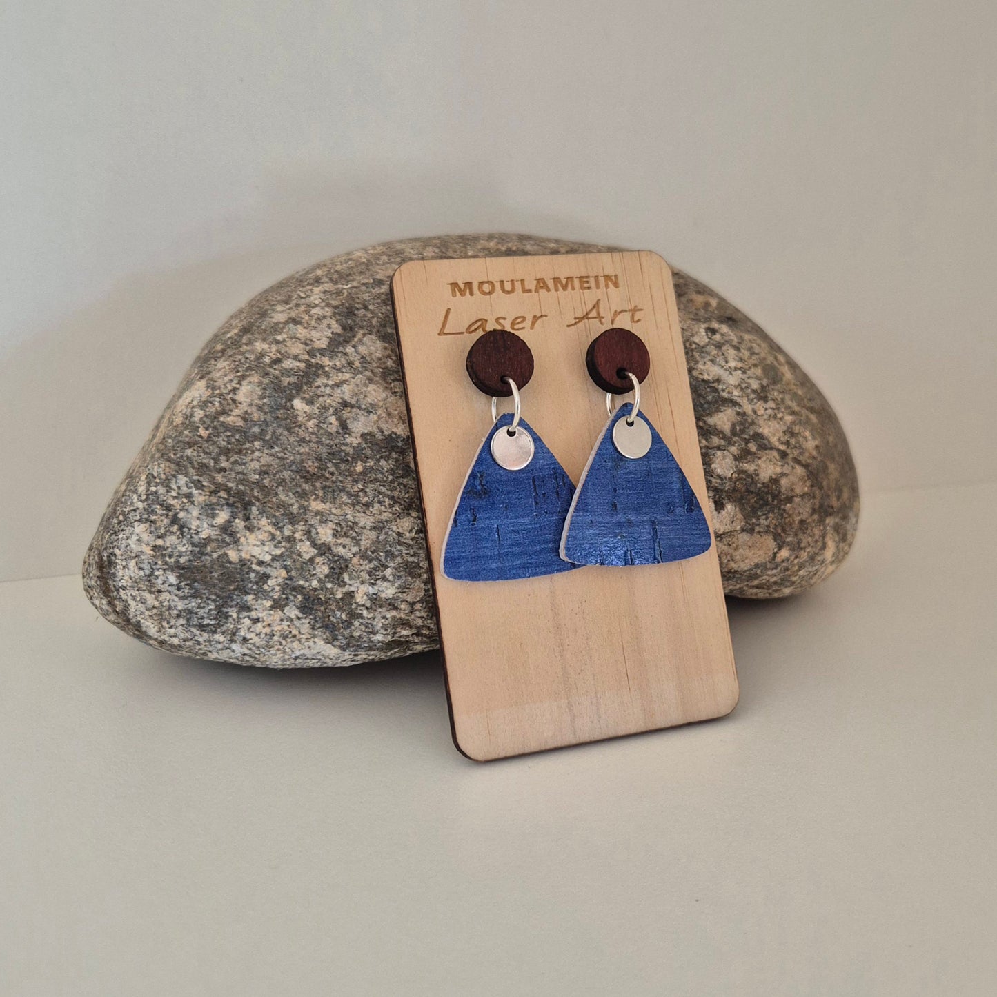 LEATHER/CORK EARRINGS