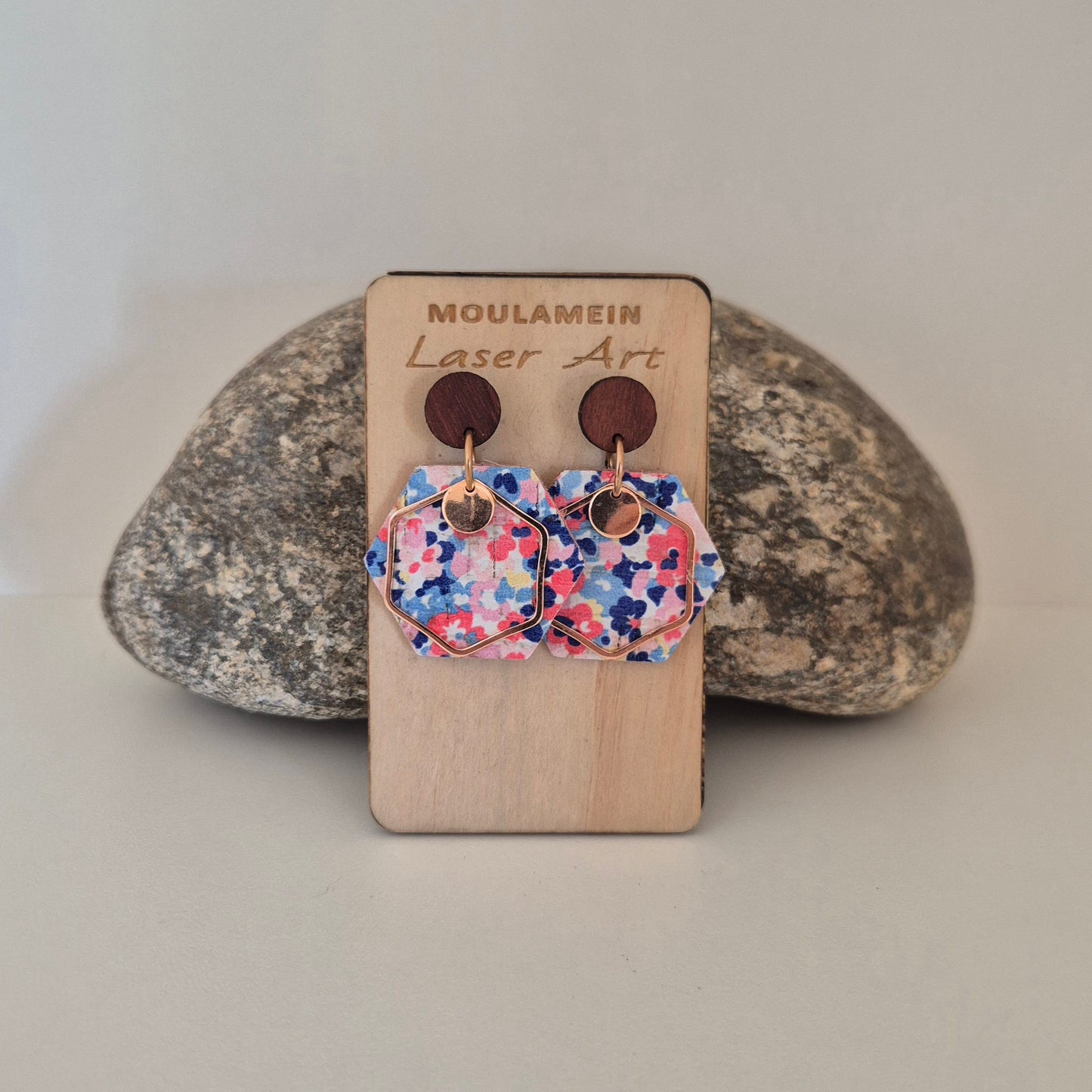 LEATHER/CORK EARRINGS