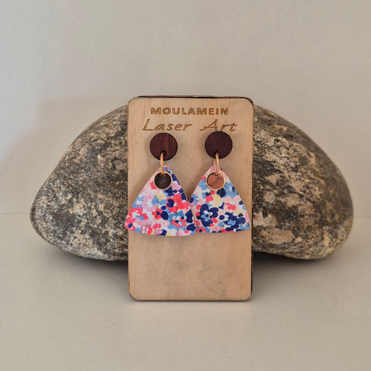 LEATHER/CORK EARRINGS