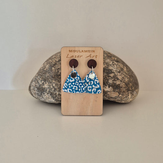 LEATHER/CORK EARRINGS