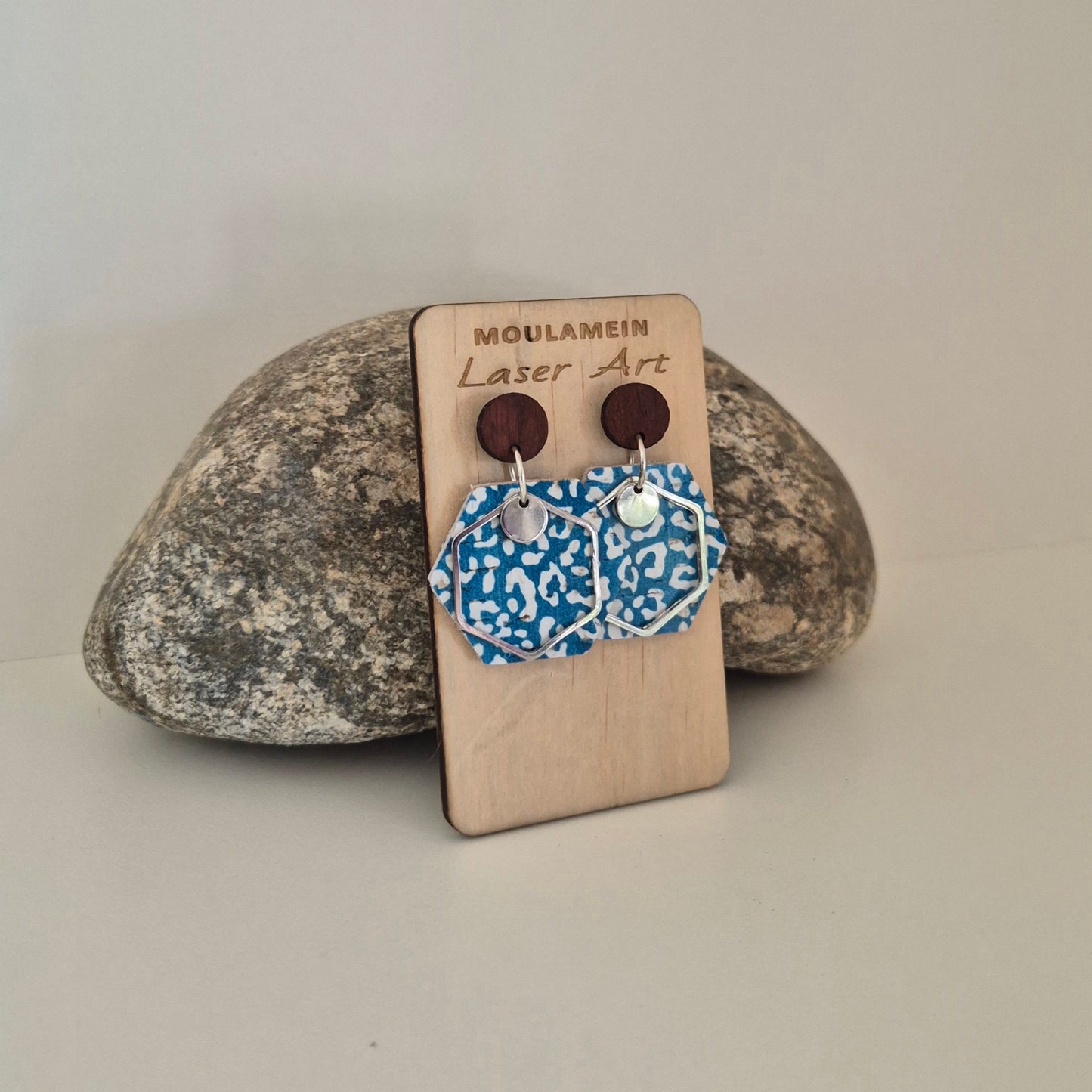 LEATHER/CORK EARRINGS