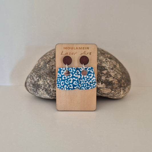 LEATHER/CORK EARRINGS