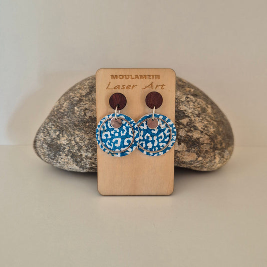 LEATHER/CORK EARRINGS