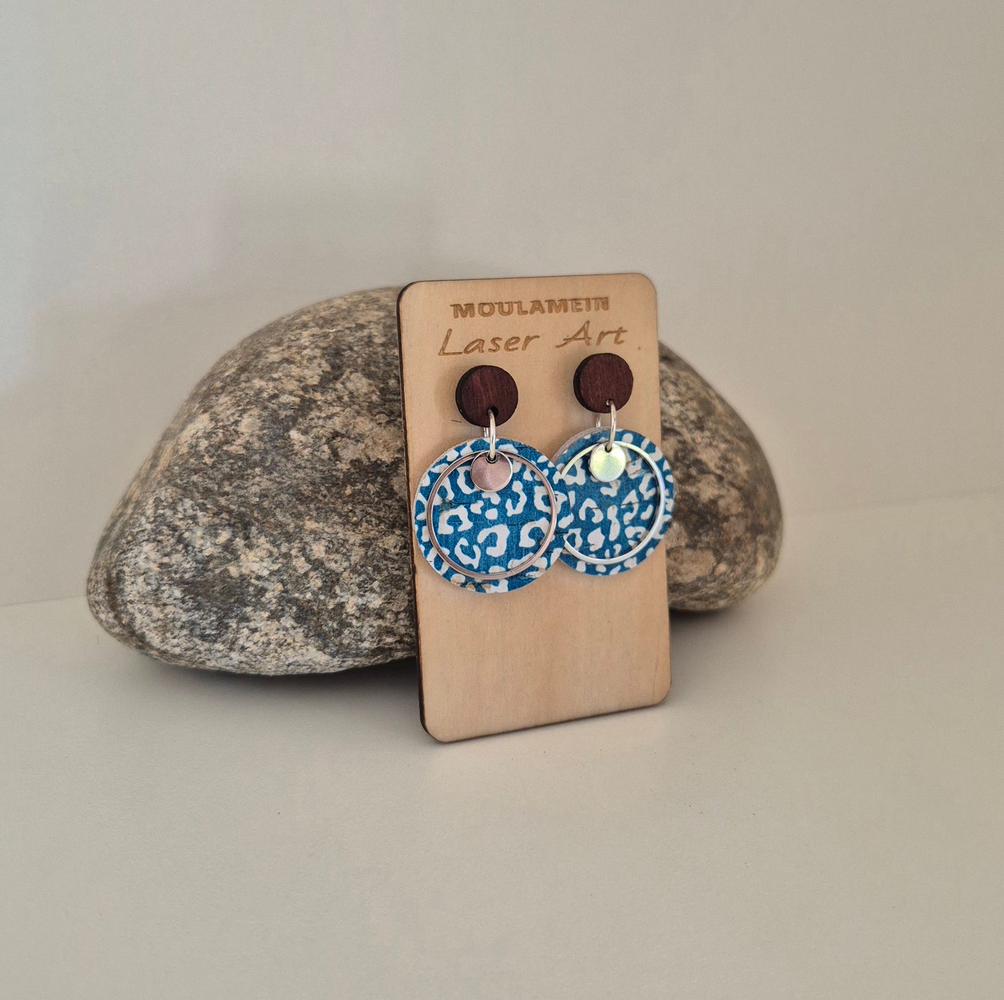 LEATHER/CORK EARRINGS