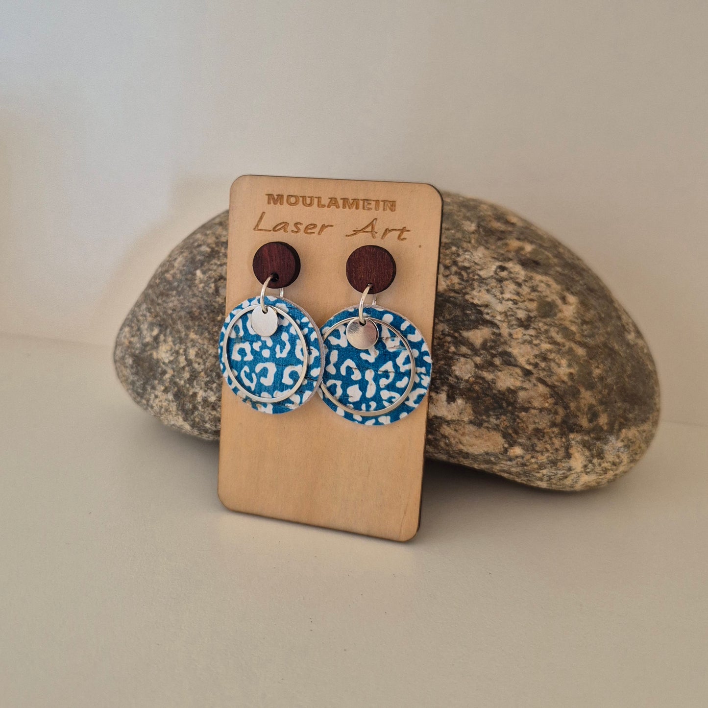 LEATHER/CORK EARRINGS
