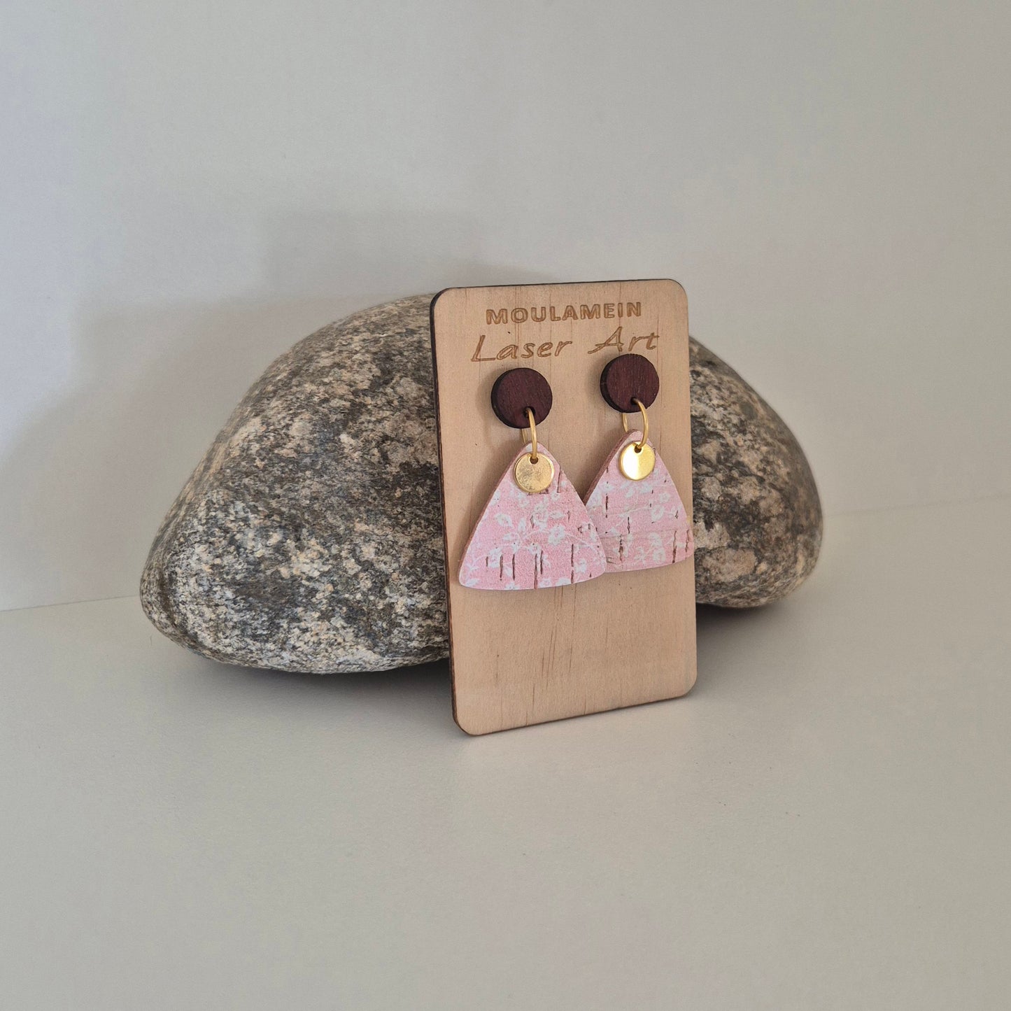 LEATHER/CORK EARRINGS