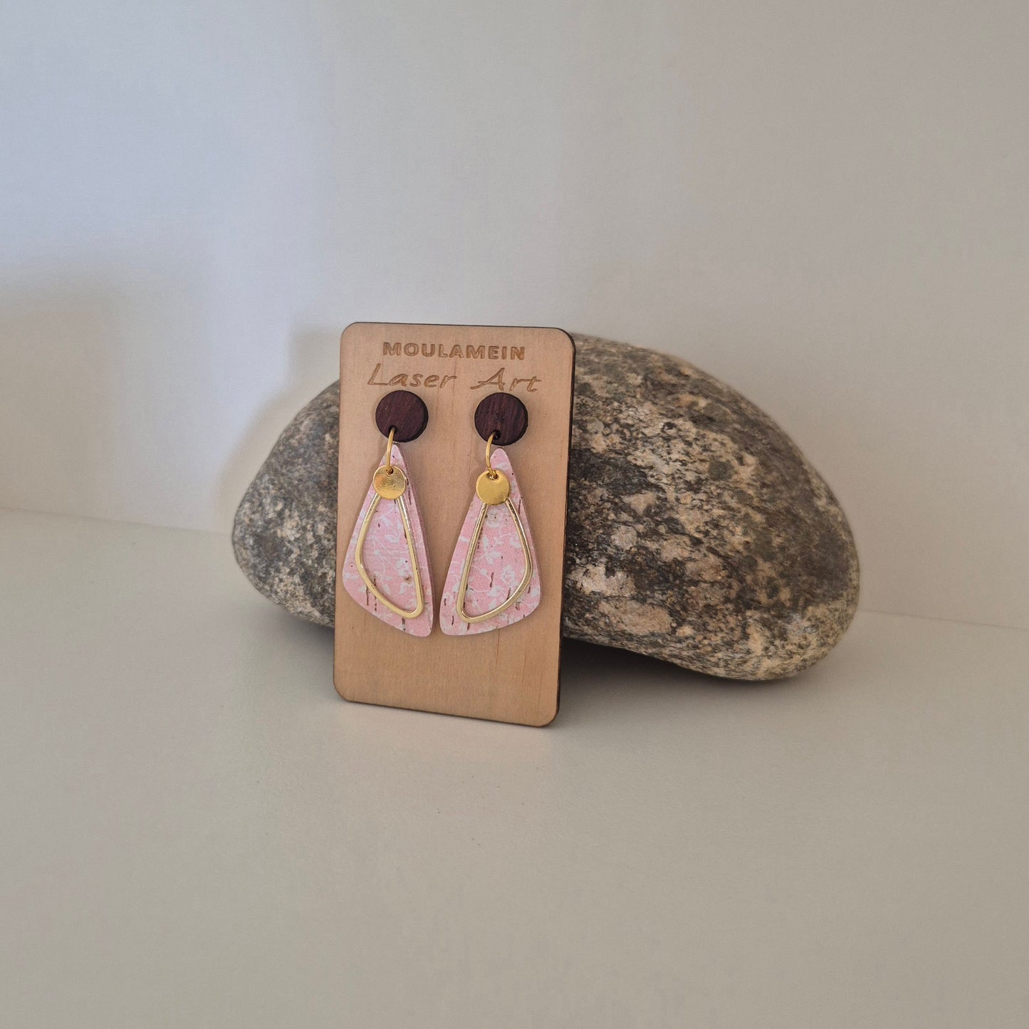 LEATHER/CORK EARRINGS