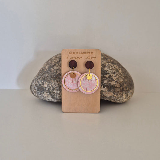 LEATHER/CORK EARRINGS